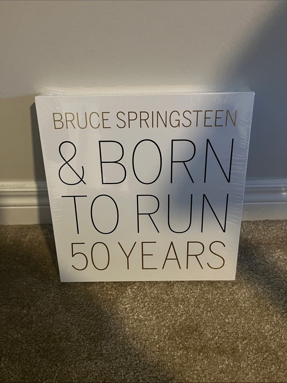 "Born to Run 50 Years" White Wall Art